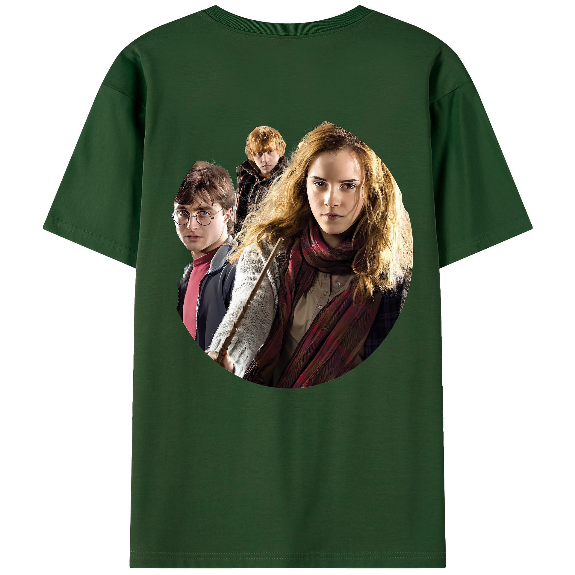 （画像用） Harry Potter ハリー・ポッターシリーズ 綿100％半袖Tシャツ（背面プリント）